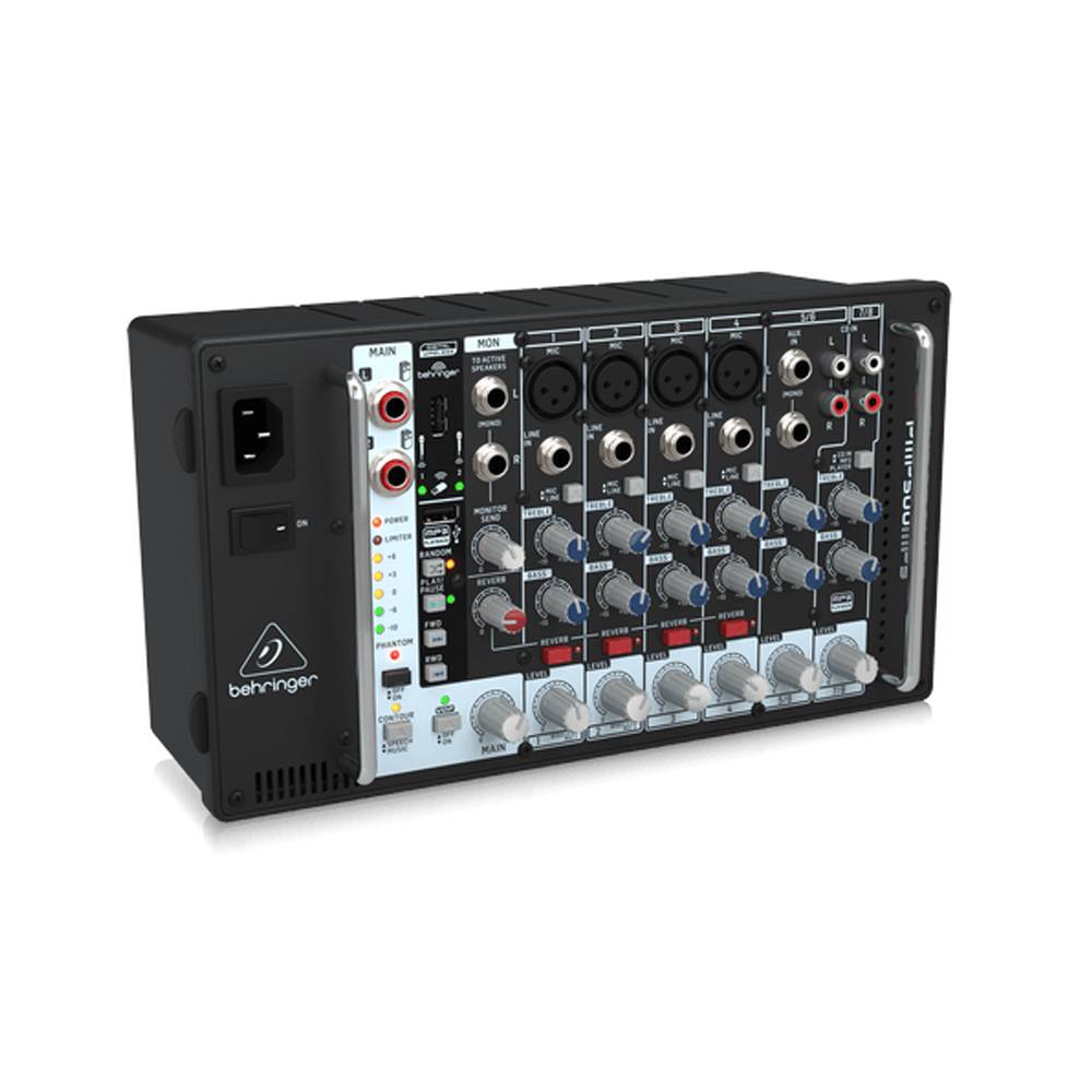 Behringer PMP500MP3 8channel 500w Powered Mixer l Mavpro Malaysia